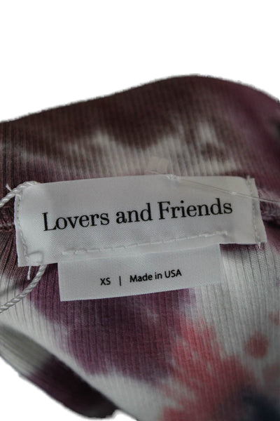 Lovers + Friends Womens Multicolor Geometric Cotton Mini Skirt Pull On Size XS