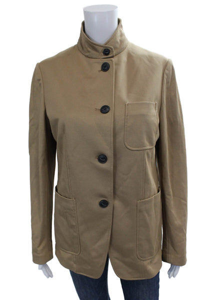 Rag & Bone Womens Basic Jacket Beige Button Long Sleeve Size 8