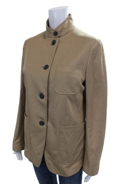 Rag & Bone Womens Basic Jacket Beige Button Long Sleeve Size 8