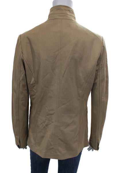 Rag & Bone Womens Basic Jacket Beige Button Long Sleeve Size 8