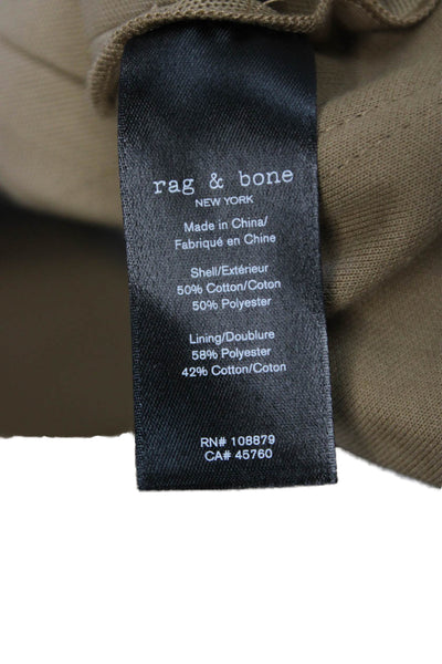 Rag & Bone Womens Basic Jacket Beige Button Long Sleeve Size 8