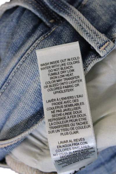 Frame Women Skinny Blue Jeans Mid Rise Cotton Size 28