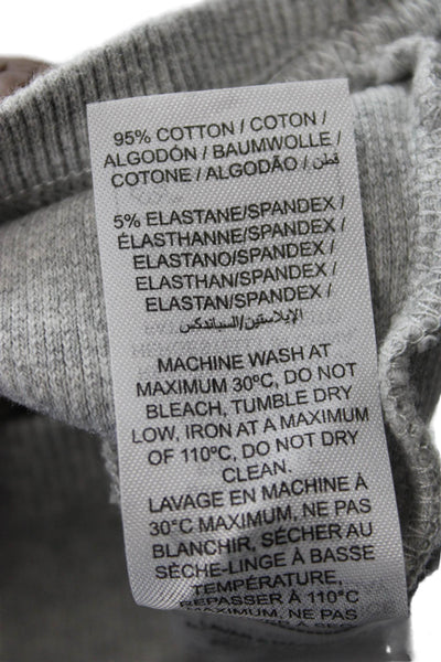 Edikted Women Basic Tank Gray Cotton Round Neck Button Sleeveless Size L