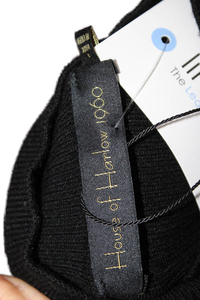 House of Harlow 1960 Women Sleeveless Mock Neck Viscose Bodysuit Black Size L