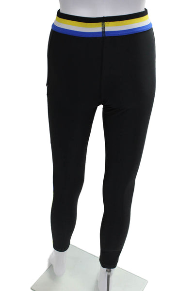 PE Nation Women Ankle Leggings Multicolor Colorblock Polyester Pull On Size L