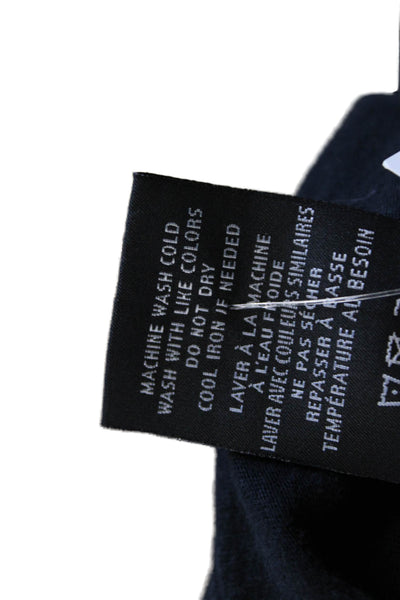 Hudson Women Black Cotton Tunic Crew Neck Short Sleeve Size S