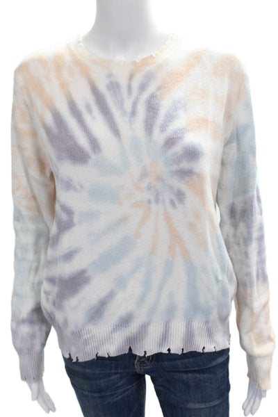 Fate. Womens Pullover Sweater Multicolor Geometric Long Sleeve Cotton Size M