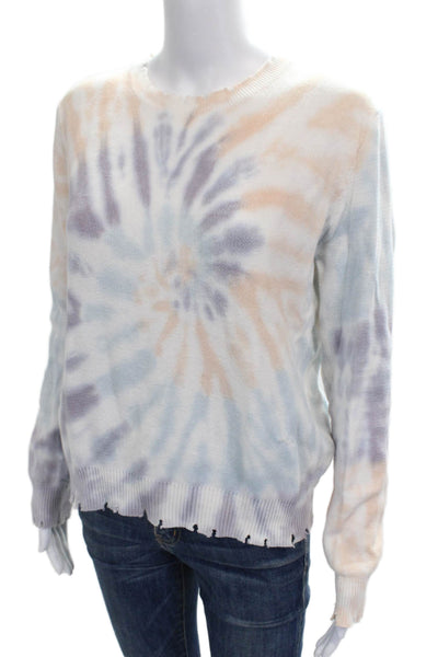 Fate. Womens Pullover Sweater Multicolor Geometric Long Sleeve Cotton Size M