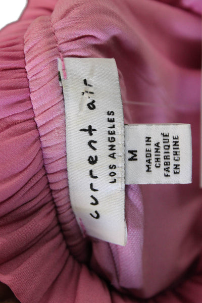 Current Air Womens Basic Sleeveless High Neck Pink Polyester Blouse Size M