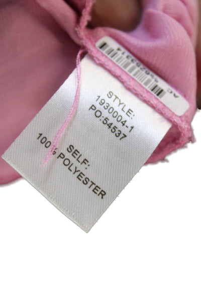 Current Air Womens Basic Sleeveless High Neck Pink Polyester Blouse Size M