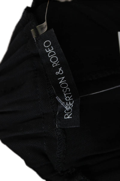 Robertson + Rodeo Women Dress Pants Black Polyester Pull On Size M