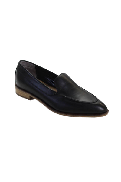 Everlane Womens Leather Slide On Casual Loafers Black Size 8