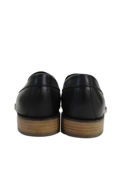 Everlane Womens Leather Slide On Casual Loafers Black Size 8