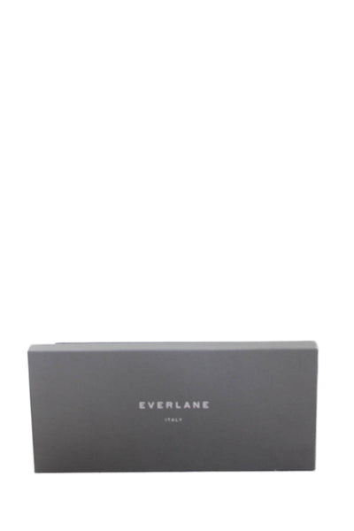 Everlane Womens Leather Slide On Casual Loafers Black Size 8