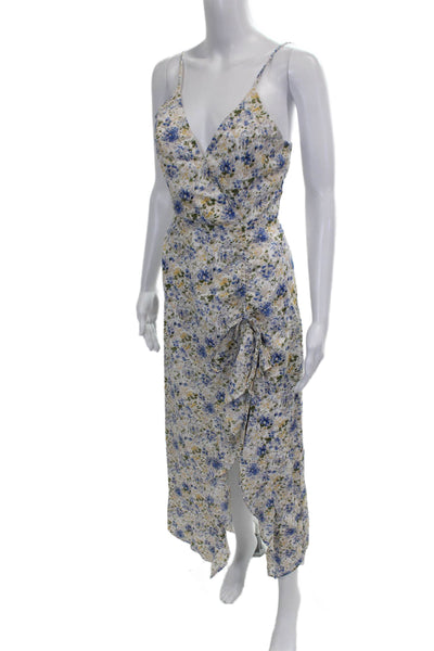 En Saison Womens Maxi Dress Multicolor V-Neck Sleeveless Polyester Zip Size XS