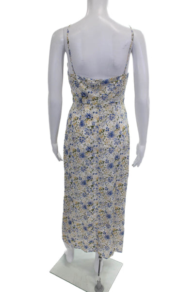 En Saison Womens Maxi Dress Multicolor V-Neck Sleeveless Polyester Zip Size XS