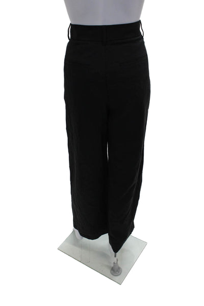Everlane Womens Ankle Pants Black Lyocell Petite Size 4
