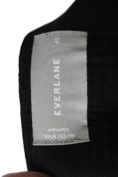 Everlane Womens Ankle Pants Black Lyocell Petite Size 4