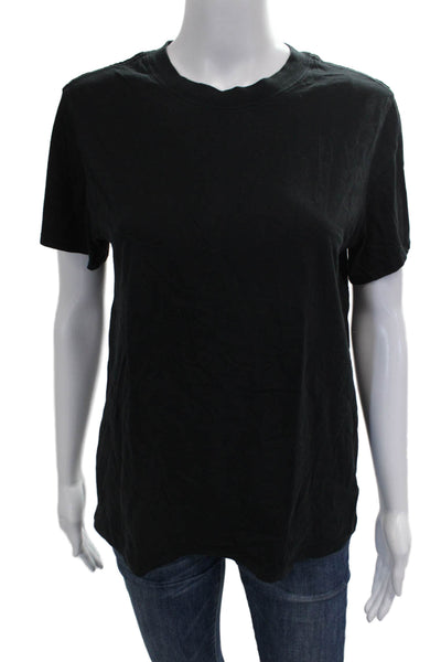 Lululemon Women Black Pima Cotton Basic T-Shirt Short Sleeve Size 2