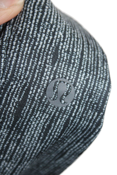 Lululemon Women Ankle Pants Gray Flecked Nylon Drawstring Size S