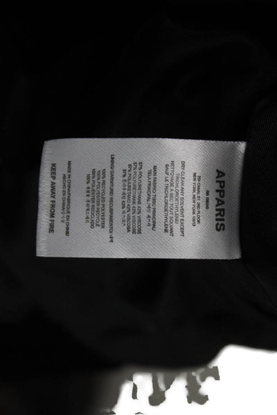Apparis Women Puffer Jacket Black Zip Sleeveless Size S