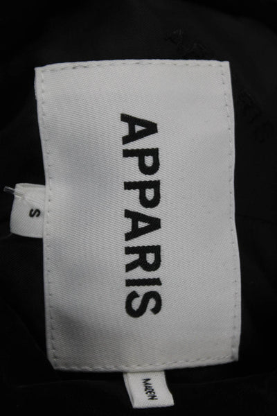 Apparis Women Puffer Jacket Black Zip Sleeveless Size S