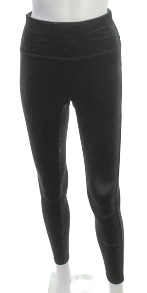 SPANX® Women Ankle Leggings Black Polyester Solid Size S