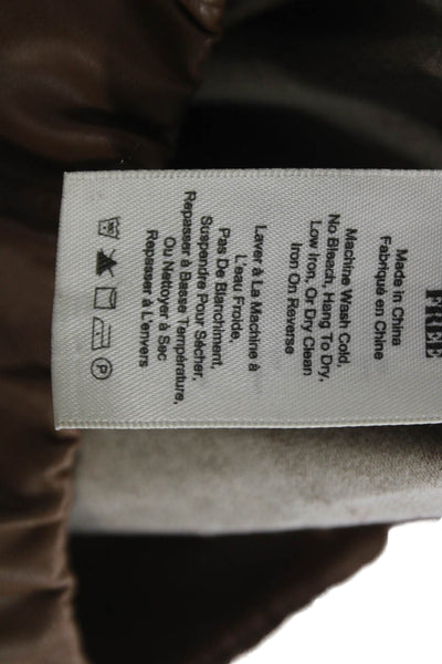 Wilfred Free Women Ankle Leggings Brown Polyurethane Size XS