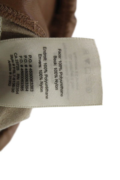 Wilfred Free Women Ankle Leggings Brown Polyurethane Size XS