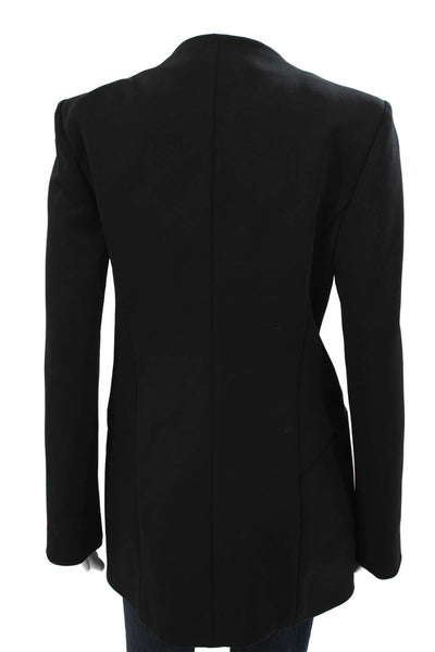 Stella McCartney Womens Basic Jacket Black Long Sleeve Button Polyamide Size 44