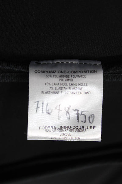 Stella McCartney Womens Basic Jacket Black Long Sleeve Button Polyamide Size 44