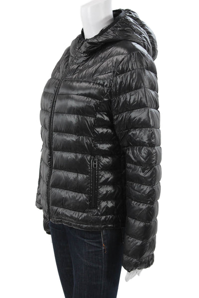 Miss Sixty Womens Puffer Jacket Black Nylon Zip Size L