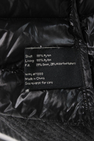 Miss Sixty Womens Puffer Jacket Black Nylon Zip Size L