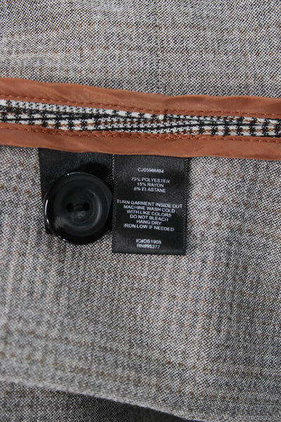 Sanctuary Womens Basic Coat Multicolor Plaid Button Closure Size M