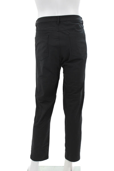 Lululemon Mens Black Pants Button Elastamultiester Inseam 30 Size 36