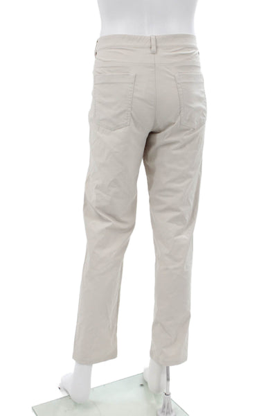 Adidas Mens Beige Khakis Polyamide Button Closure Size 36