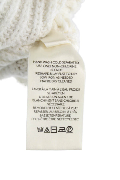 We The Free Women V-Neck Long Sleeve Pullover Sweater Ivory Size XS