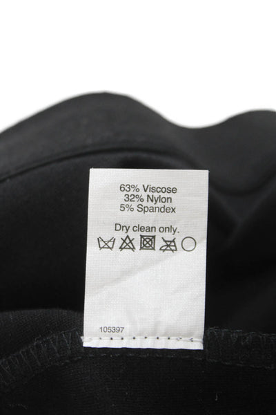 J Crew Womens Ankle Black Leggings Viscose Blend Size 2