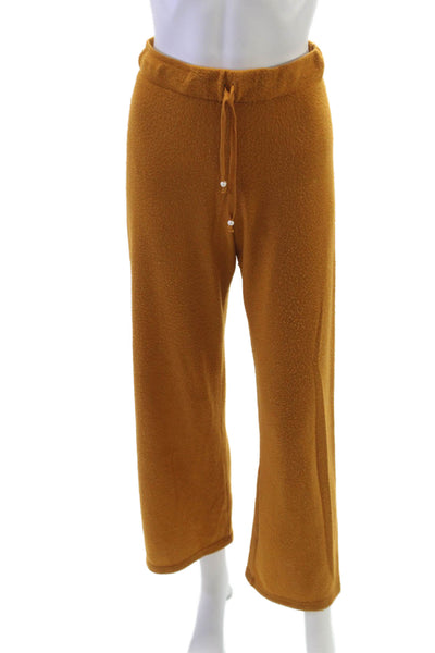 Donni Womens Orange Sweatpants Drawstring Rayon Spandex Size S