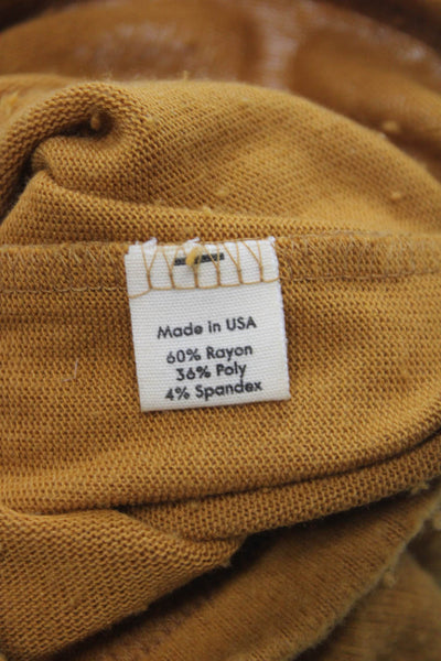 Donni Womens Orange Sweatpants Drawstring Rayon Spandex Size S