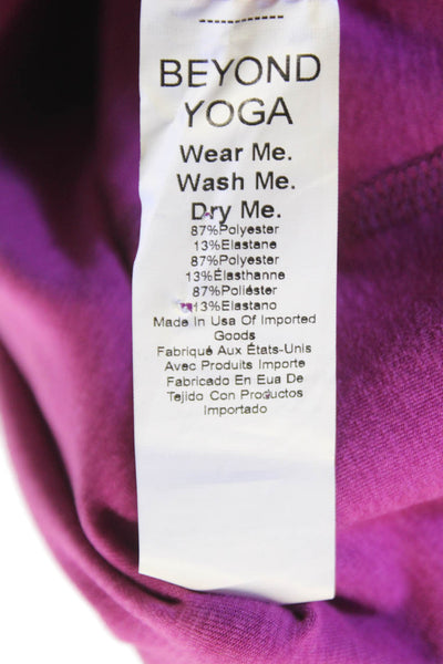 Beyond Yoga Womens Purple Polyester Leggings Petite Size S