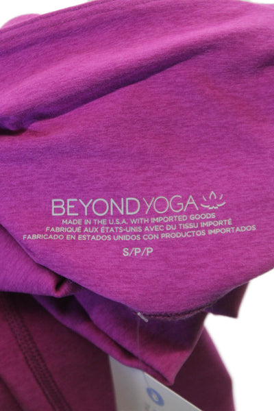 Beyond Yoga Womens Purple Polyester Leggings Petite Size S