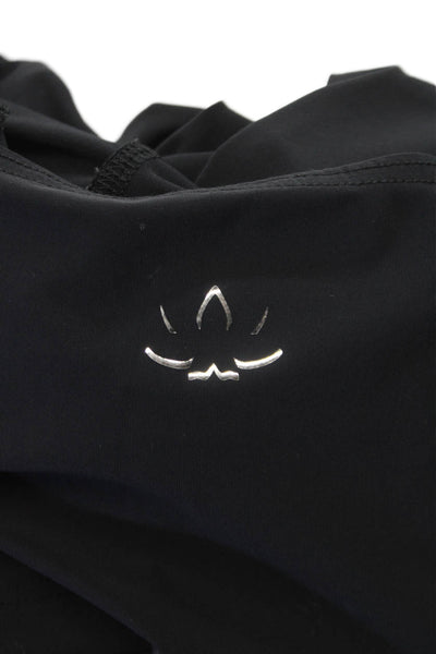 Beyond Yoga Womens Cropped Black Long Sleeve T-Shirt Polyester Size XS