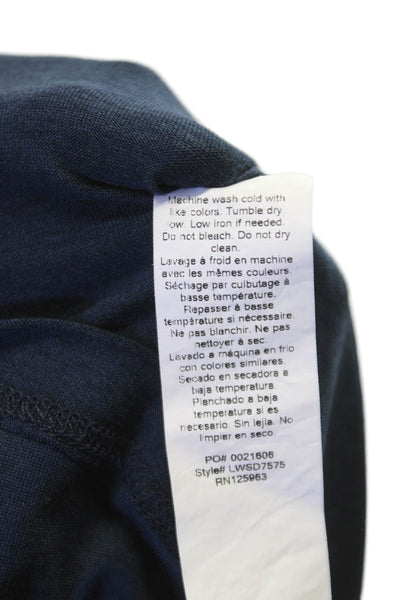 Beyond Yoga Womens Basic T-Shirt Blue Long Sleeve Crew Neck Polyester Size XS