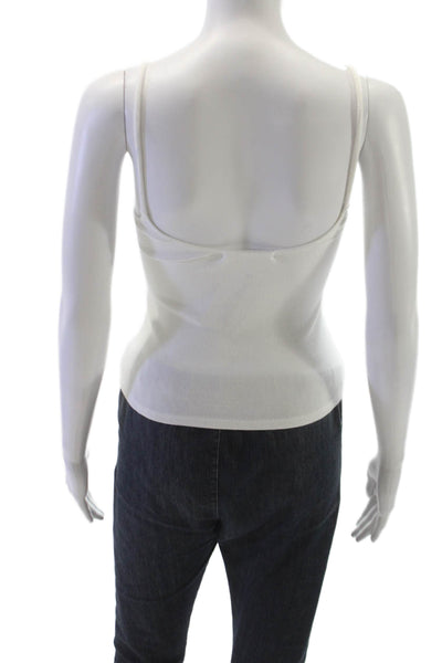 Perfect White Tee Women White Square Neck Sleeveless Tank Size XS