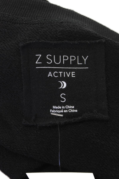 Z Supply Womens Basic T-Shirt Black V-Neck Sleeveless Size S