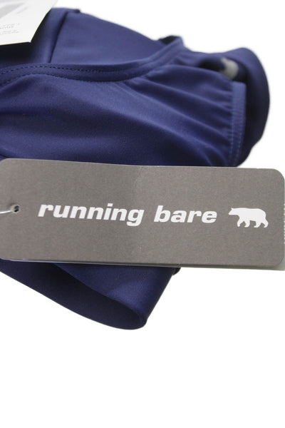 Running Bare Womens Holy Grail Sports Bra Solid Blue Size 2/4