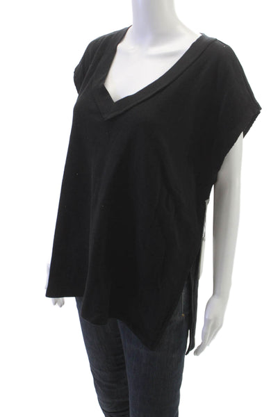 Z Supply Women Black Knit V-Neck Sleeveless Tunic Size L
