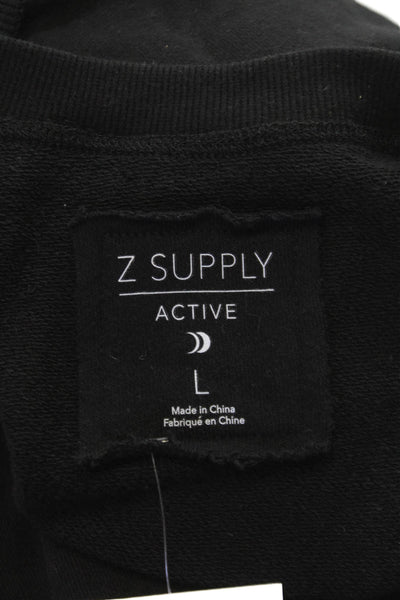 Z Supply Women Black Knit V-Neck Sleeveless Tunic Size L