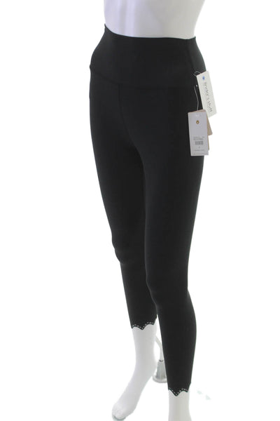 Spiritual Gangster Womens Cropped Black Polyester Blend Leggings Size S